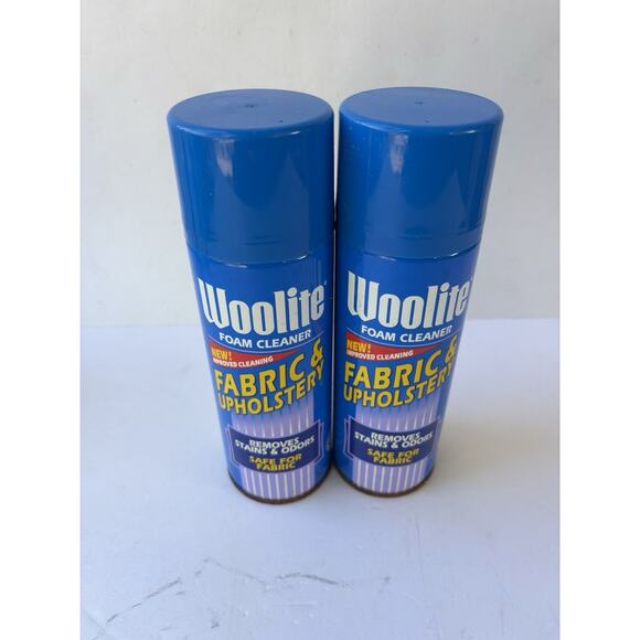 x2 Vtg Woolite Foam Cleaner Fabric & Upholstery Stain and Odor Eliminator 14 oz - Picture 1 of 6